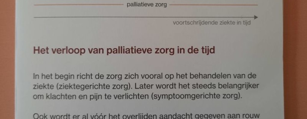 Grote belangstelling voor zakkaartjes 'Zorg in de Stervensfase'